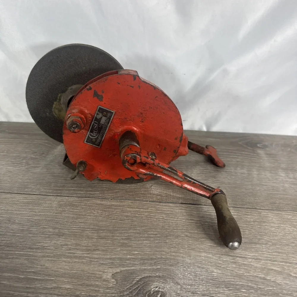 Cruso Hibbard Spencer Bartlett & CO Vintage Hand Crack  Bench Grinder NO 15